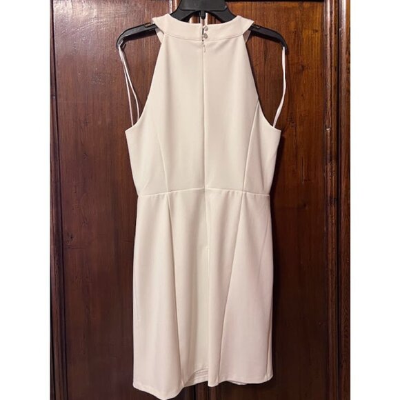 🎩🗝️ NWT $129 CeCe Sleeveless Scuba Crepe Dress In Soft Ecru - Various - Picture 3 of 6